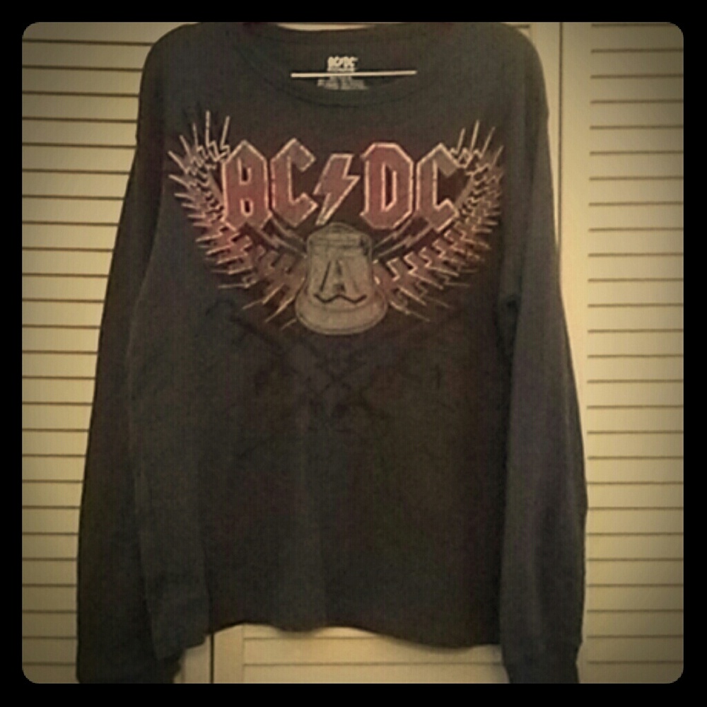 AC/DC Rockware Thermal Graphic Band Tee Size XL